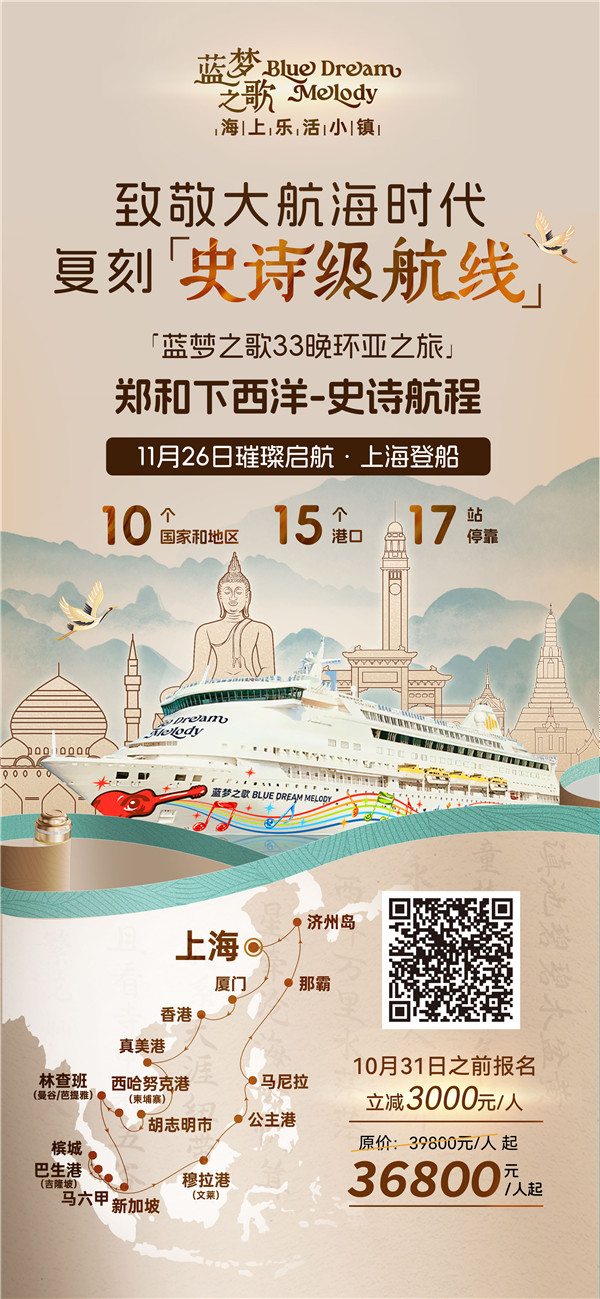 史诗下西(xī)洋 蓝梦之哥33晚长(zhǎng)歌行